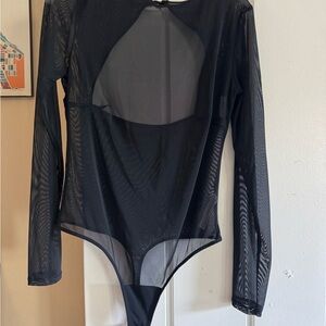 Auden Black Mesh Bodysuit